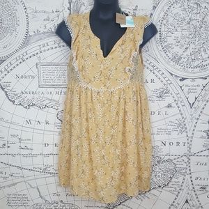 New Umgee Large loose fit yellow floral sundress